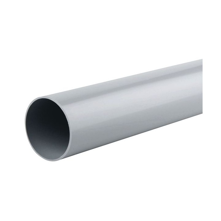 Wavin Osma RoundLine pipe 68mm grey 4m 0T084G