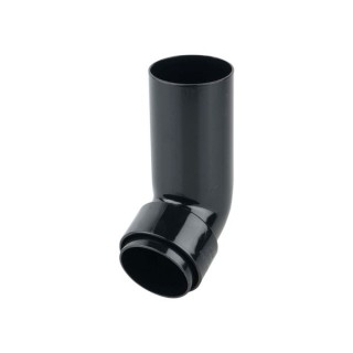 Osma RoundLine 0T027 Long Tail Offset Bend Spigot 68mm Black