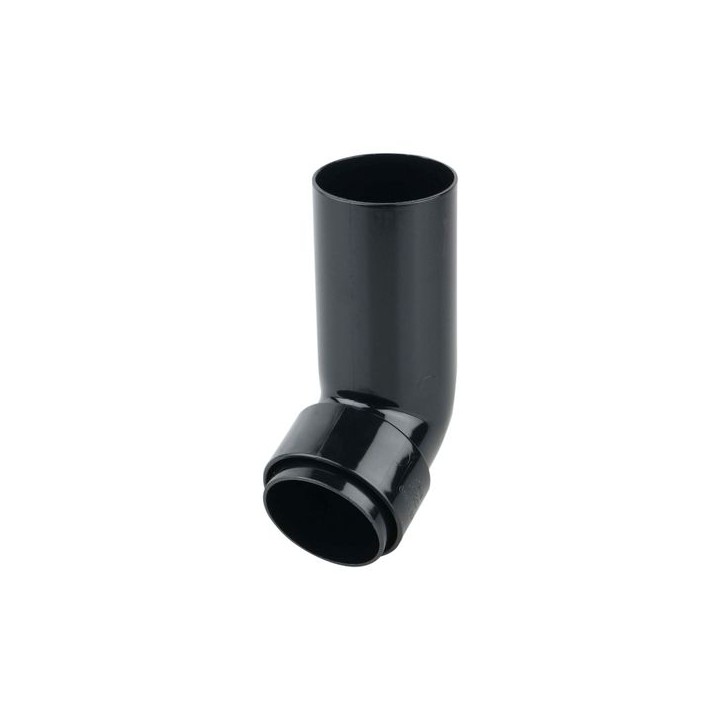 Osma RoundLine 0T027 Long Tail Offset Bend Spigot 68mm Black