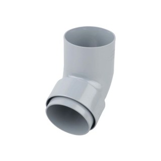 Wavin Osma RoundLine offset bend spigot 68mm grey 0T026G