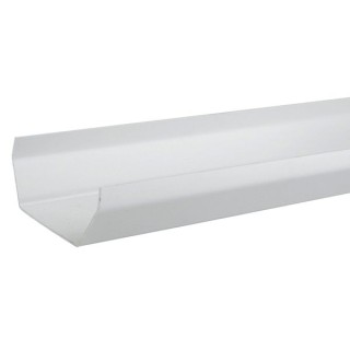 Wavin Osma SquareLine gutter 100mm white 4m 4T874W