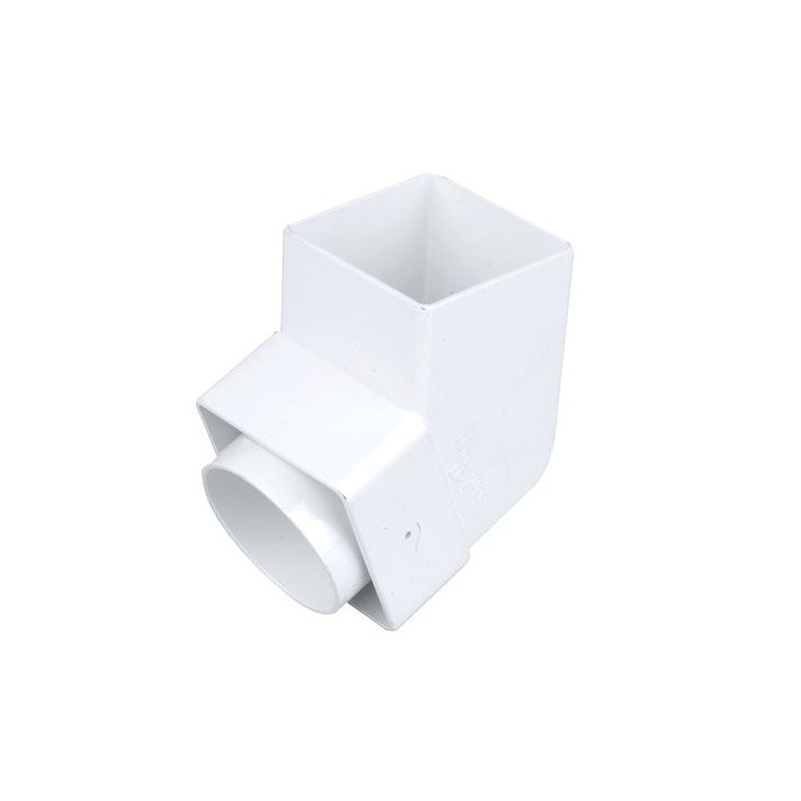 Wavin Osma SquareLine offset bend spigot 61mm white 4T826W