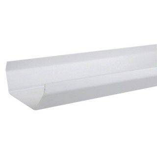 Wavin Osma SquareLine gutter 100mm white 2m 4T872W