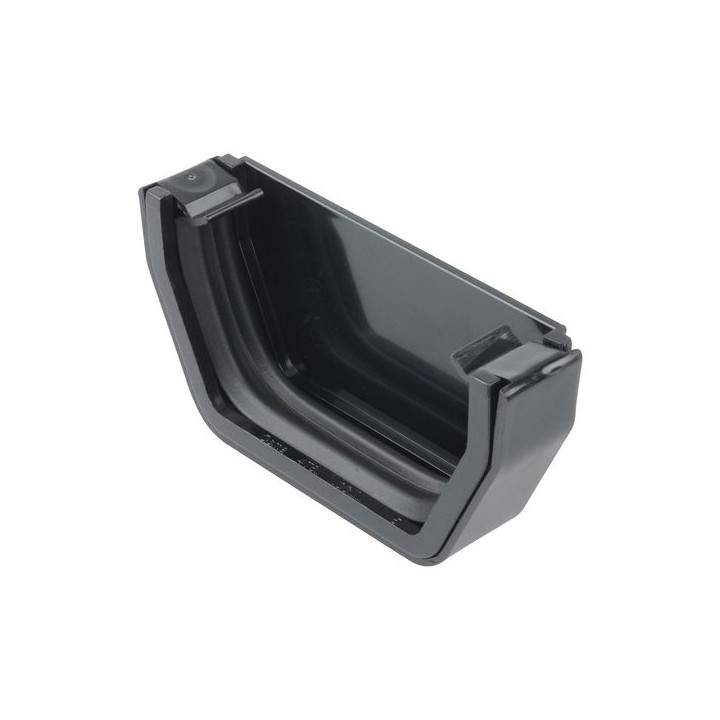 Wavin Osma SquareLine stopend external 100mm black 4T811B