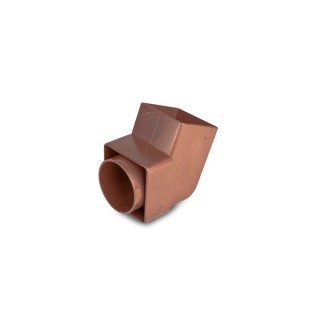 Osma SquareLine 4T826 Offset Bend Spigot 61mm Brown