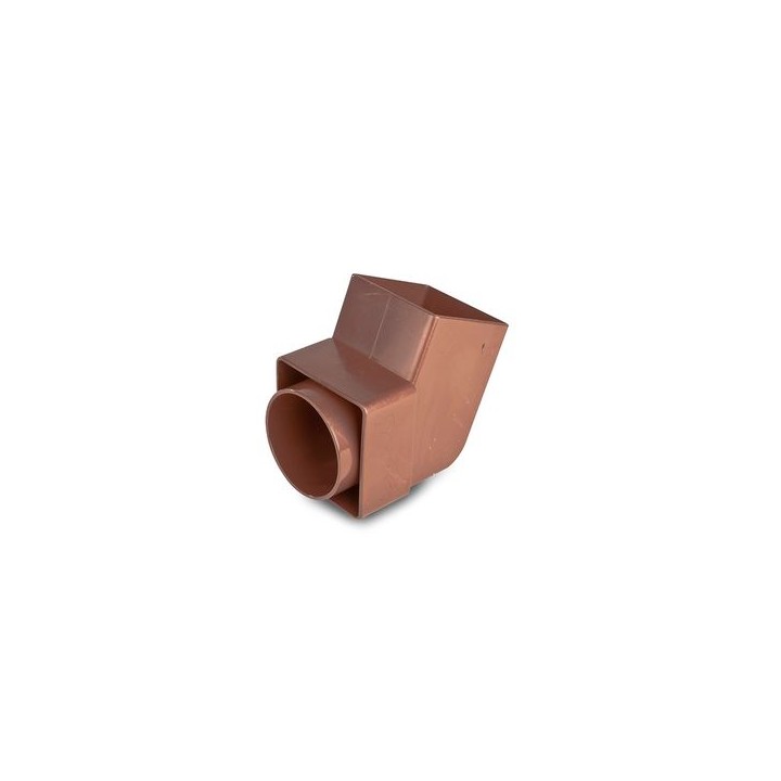 Osma SquareLine 4T826 Offset Bend Spigot 61mm Brown