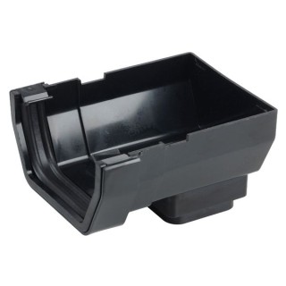 Osma SquareLine 4T807 Stopend Outlet 100mm Black