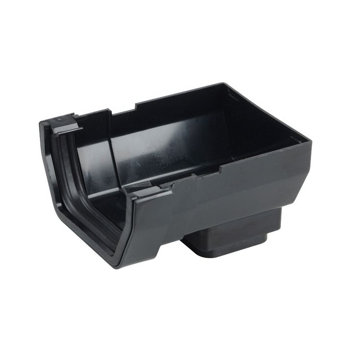 Osma SquareLine 4T807 Stopend Outlet 100mm Black