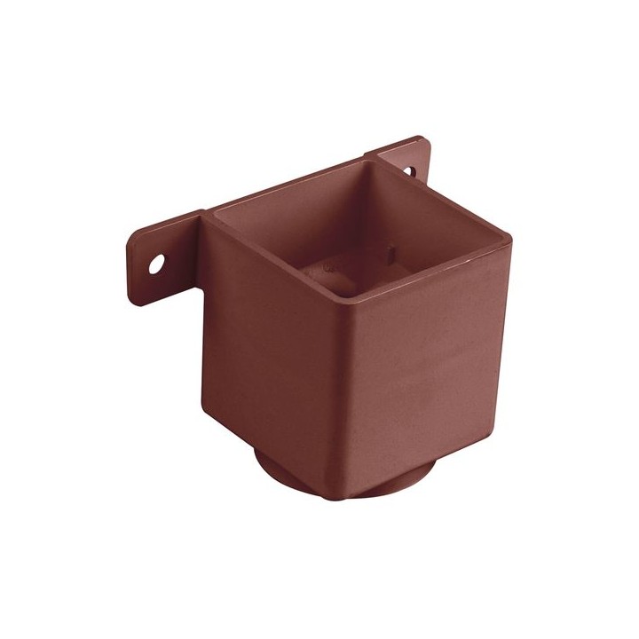 Osma SquareLine 4T823 Pipe Connector And Bracket 61mm Brown