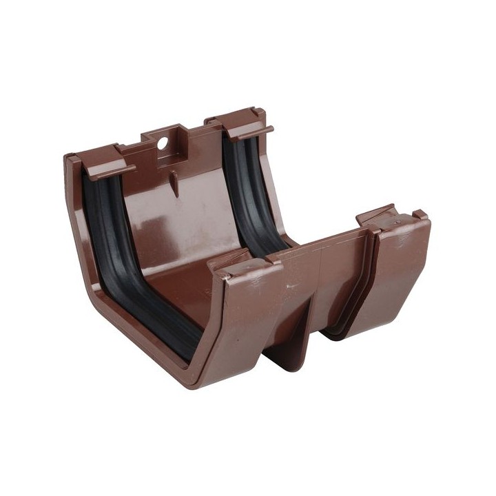 Osma SquareLine 4T805 Gutter Jointing Bracket 100mm Brown