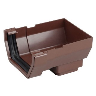 Osma SquareLine 4T807 Stopend Outlet 100mm Brown