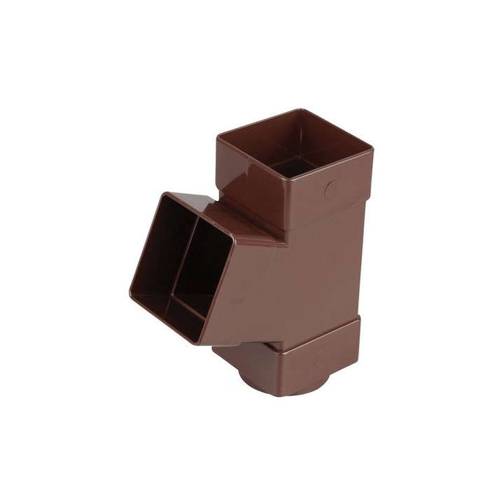 Osma SquareLine 4T835 Pipe Branch 67.5° 61mm Brown