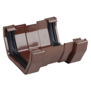Osma SquareLine 4T809 Gutter Union 100mm Brown