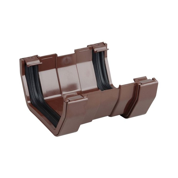 Osma SquareLine 4T809 Gutter Union 100mm Brown