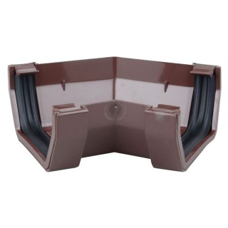 Osma SquareLine 4T804 Gutter Angle 45° 100mm Brown