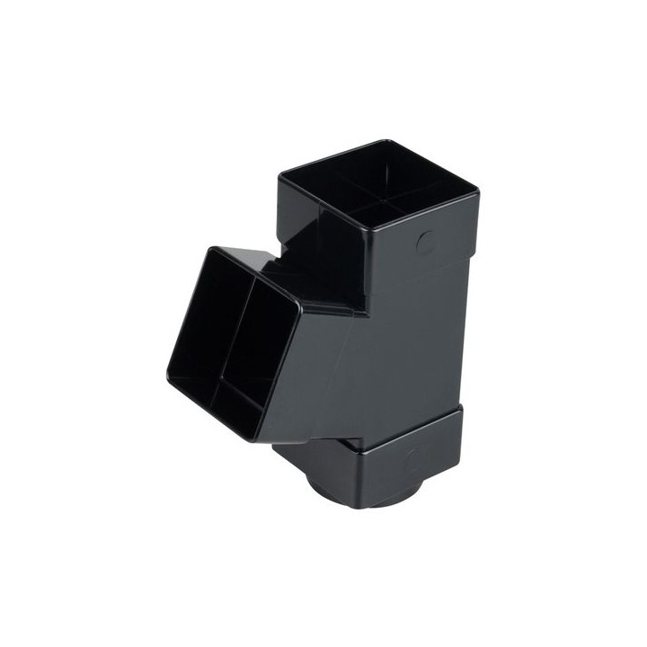 Wavin Osma SquareLine pipe branch 67.5° 61mm black