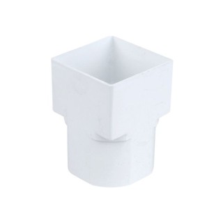 Osma SquareLine 4T836 Drain Adaptor Square To Round 61mm White