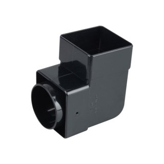 Wavin Osma SquareLine pipe bend 87.5° 61mm black