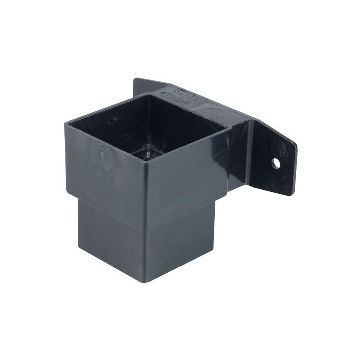 Osma SquareLine 4T824 Pipe Connector And Bracket Stand Off 61mm Black