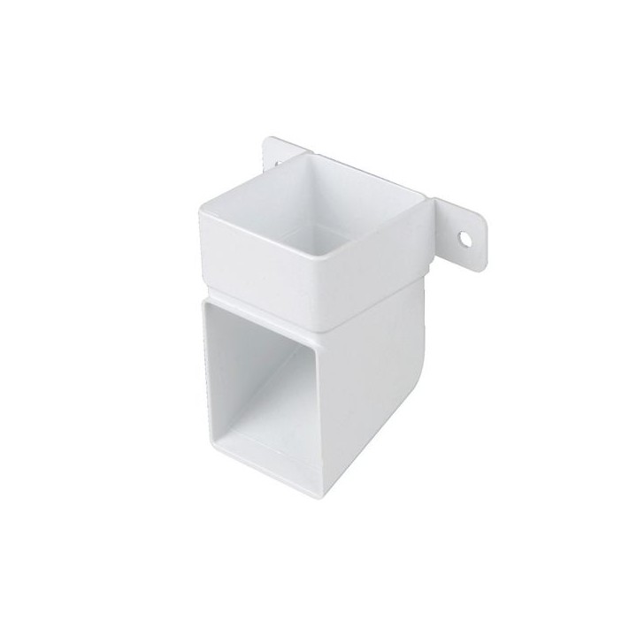 Wavin Osma SquareLine pipe shoe and bracket 61mm white 4T832W