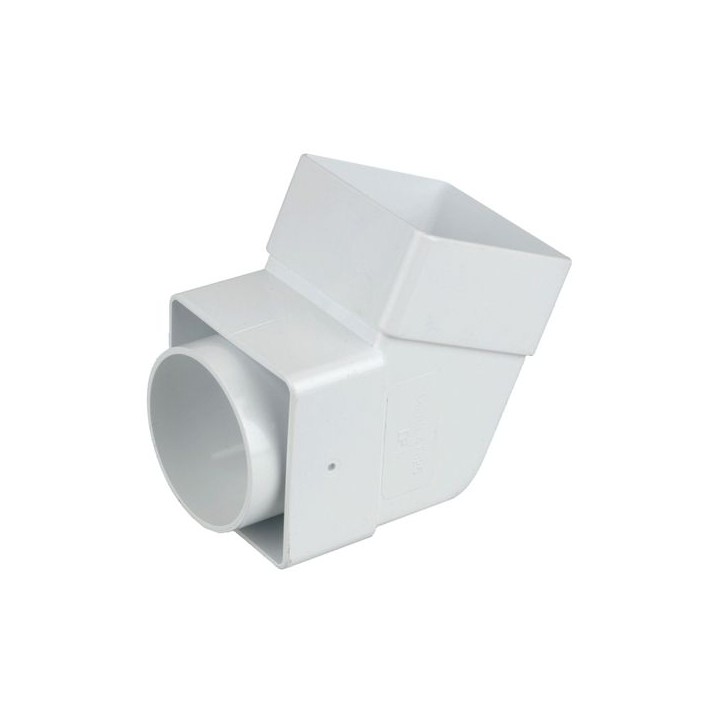 Wavin Osma SquareLine offset bend socket 61mm white 4T825W