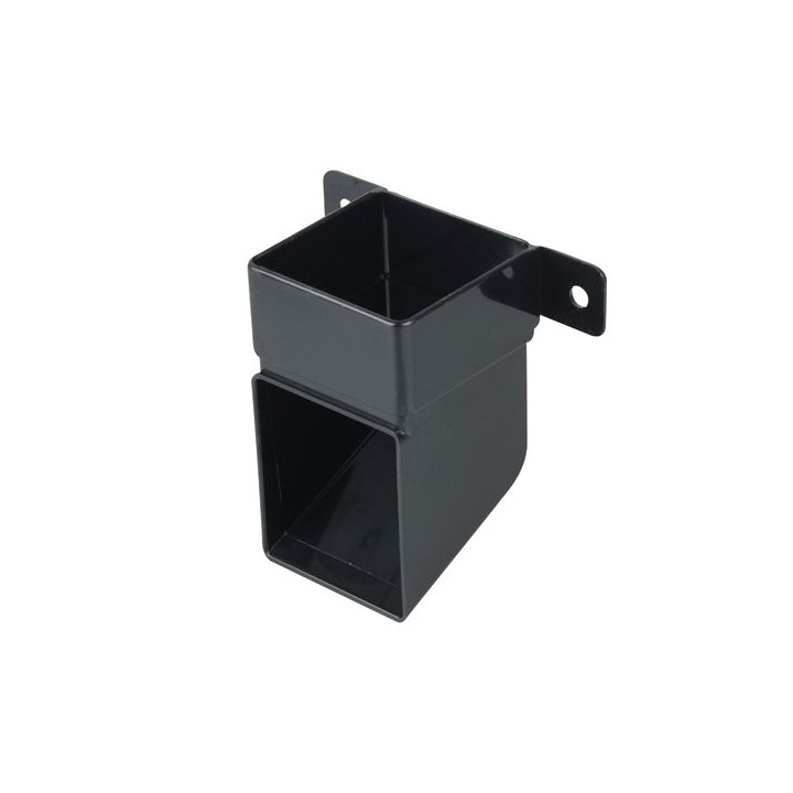 Wavin Osma SquareLine pipe shoe and bracket 61mm black 4T832B