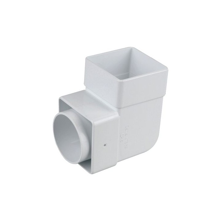 Wavin Osma SquareLine pipe bend 87.5° 61mm white