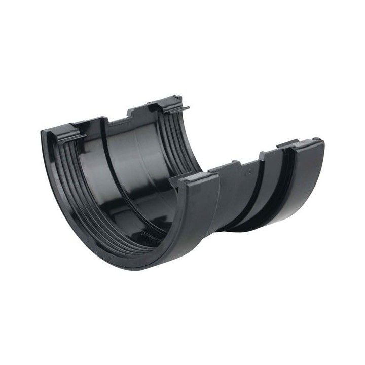 Wavin Osma SuperLine gutter union 125mm black