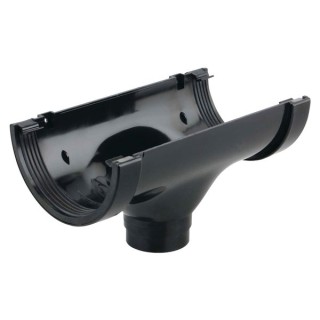 Wavin Osma SuperLine running outlet 125mm black