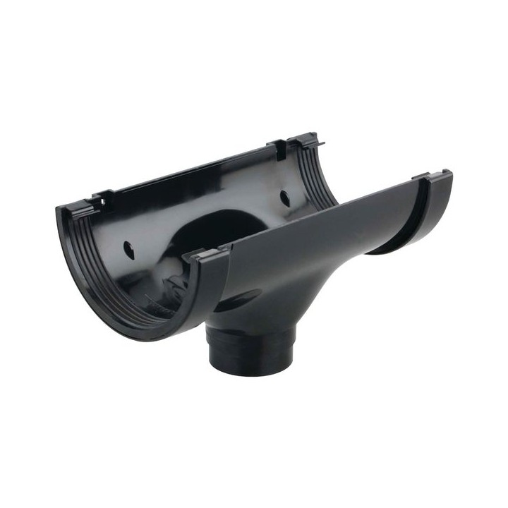 Wavin Osma SuperLine running outlet 125mm black