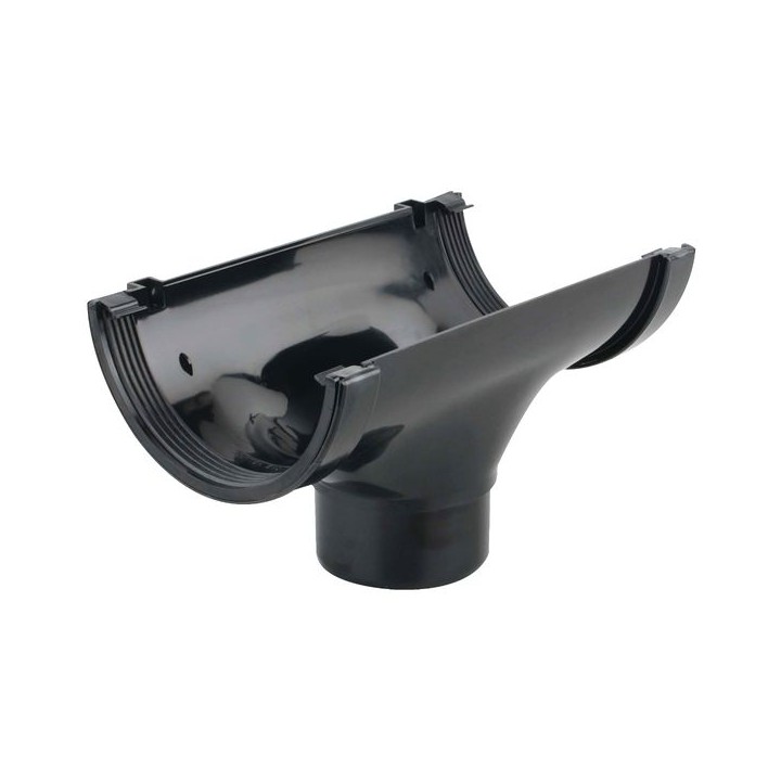 Wavin Osma RoofLine running outlet 150mm black 6T606B