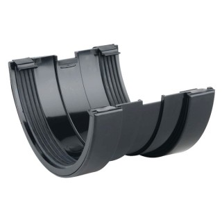 Wavin Osma RoofLine gutter union 150mm black 6T609B