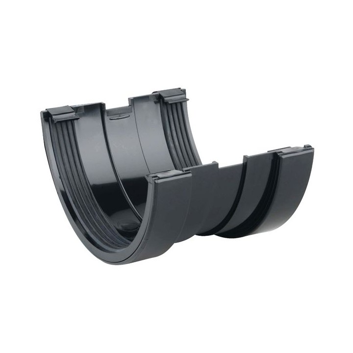 Wavin Osma RoofLine gutter union 150mm black 6T609B