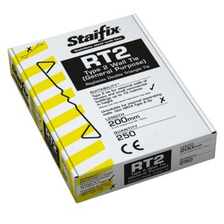 Ancon Staifix RT2 Type 2 General Purpose Wall Tie 200mm Box 250