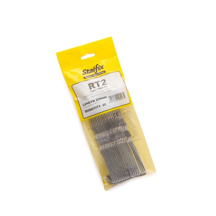 Staifix RT2 Type 2 General Purpose Wall Tie 200mm Bag 20