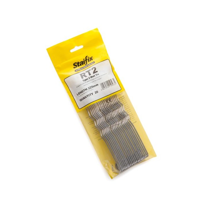 Staifix RT2 Type 2 General Purpose Wall Tie 225mm Bag 20