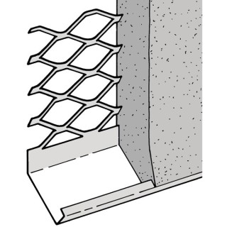 Expamet External Stainless Steel Renderstop Bead Standard Wing 20mm 3m