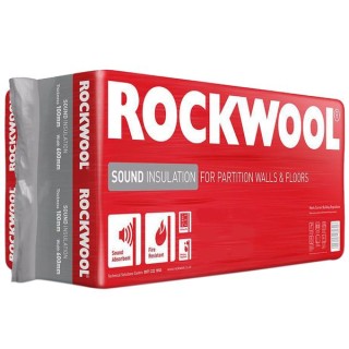 Rockwool Sound Insulation Slab 1200 x 400 x 100mm (2.88m2)