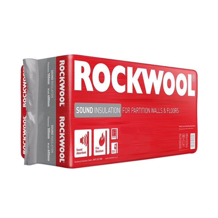 Rockwool Sound Insulation Slab 1200 x 400 x 100mm (2.88m2)