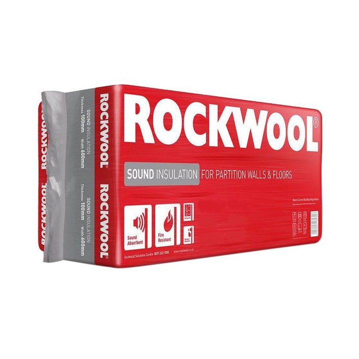 Rockwool Sound Insulation Slab 1200 x 600 x 50mm (8.64m2)