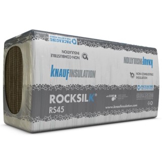 Knauf Insulation Rocksilk RS45 Slab 1200mm x 600mm x 100mm