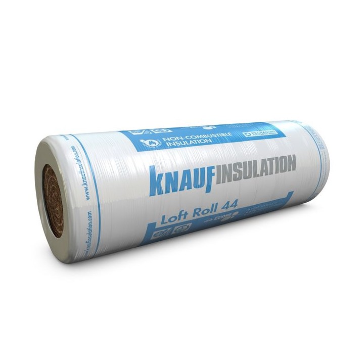Knauf Insulation Loft Roll 44 Short Length Combi Cut 100mm 11.087m²/ROLL