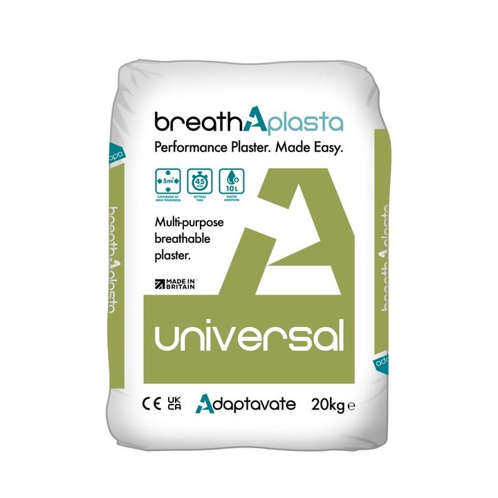 Adaptavate Breathaplasta Quick Setting Lime Plaster 20kg