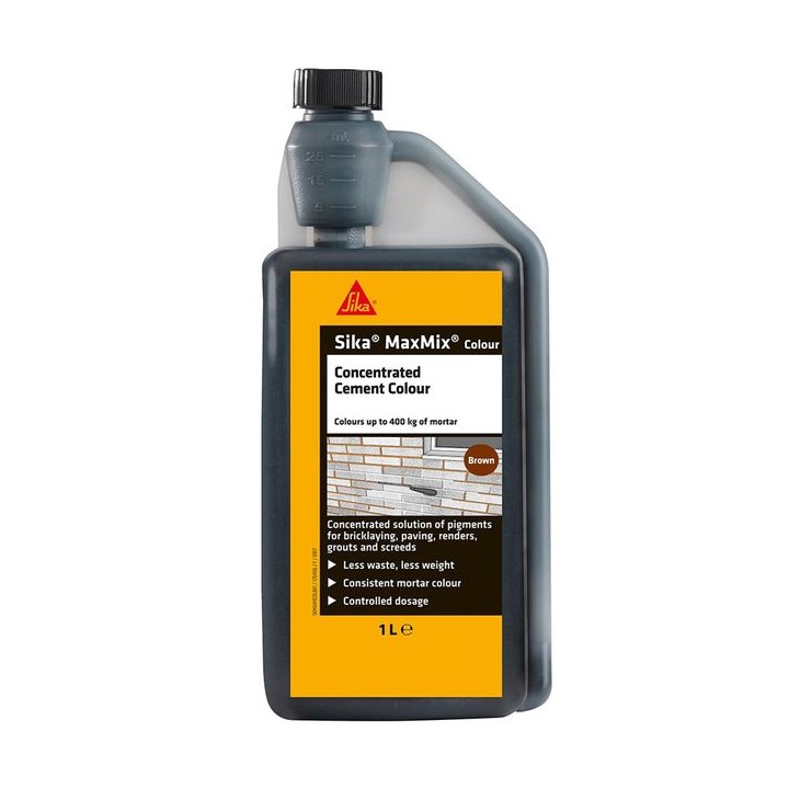 Sika Maxmix Cement Colour Brown 1L
