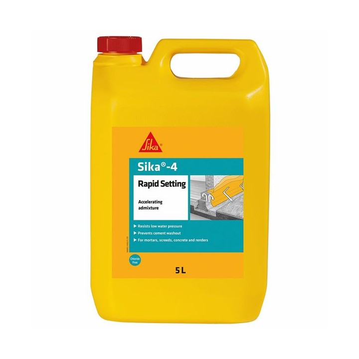 Sika 4 Rapid Setting Liquid Admixture 5L