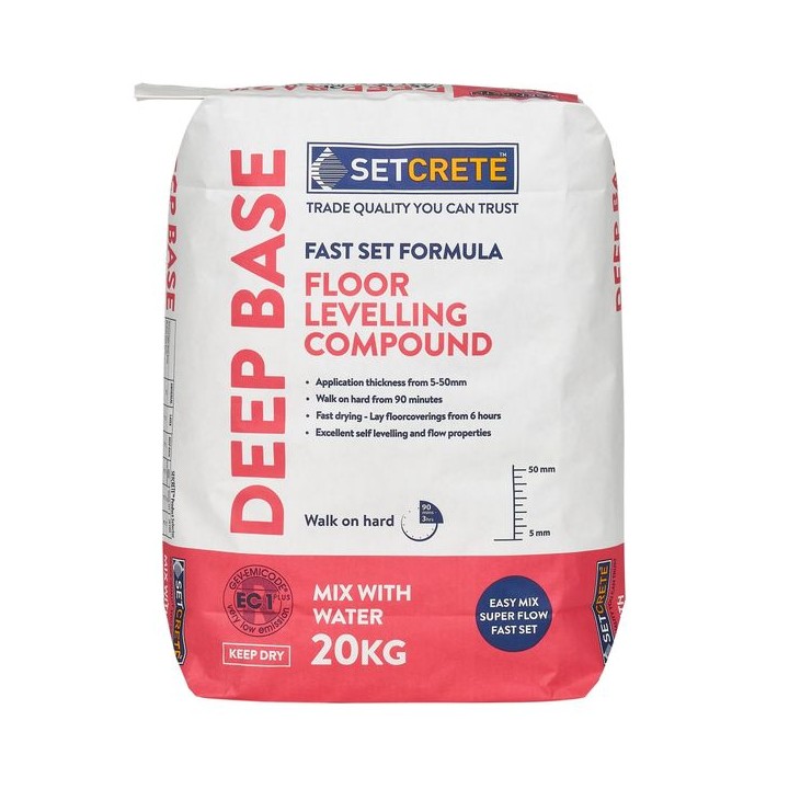 Setcrete Deep Base Floor Levelling Compound 20kg 346361
