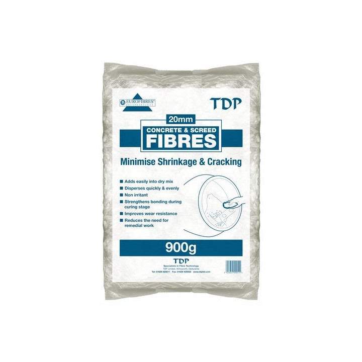 TDP 20mm Fibres for Screed and Concrete 900g