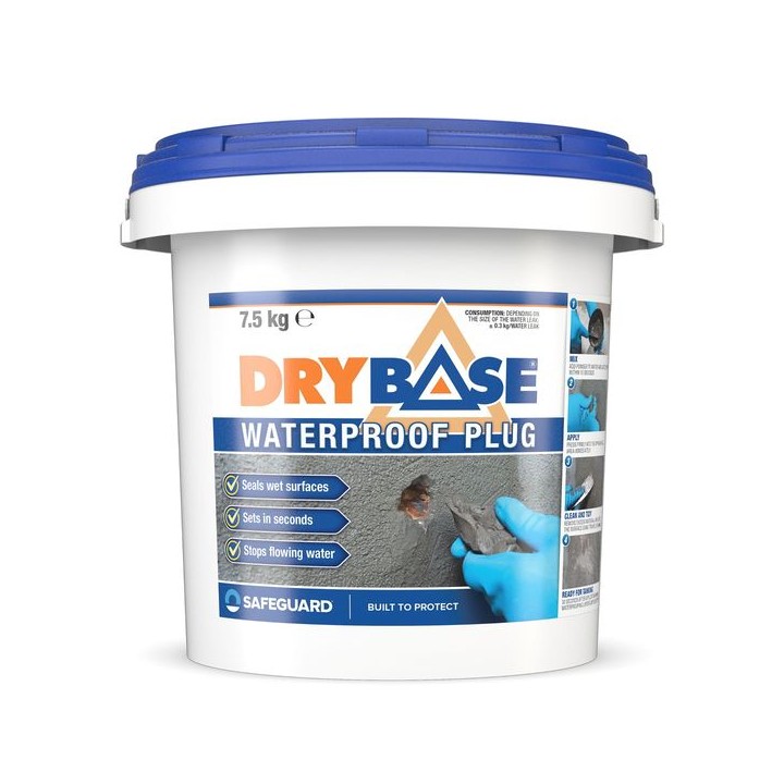 Safeguard Drybase Waterproof Plugging Compound 7.5kg