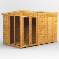 10 x 6 Power Pent Summerhouse With 4ft Side Store