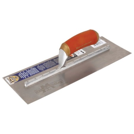 Marshalltown Stainless Steel Plastering Trowel with Durasoft Handle 14in x 5in